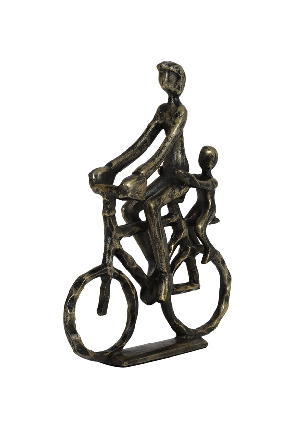 Ornament 24x6x30 cm CYCLIST antique bronze