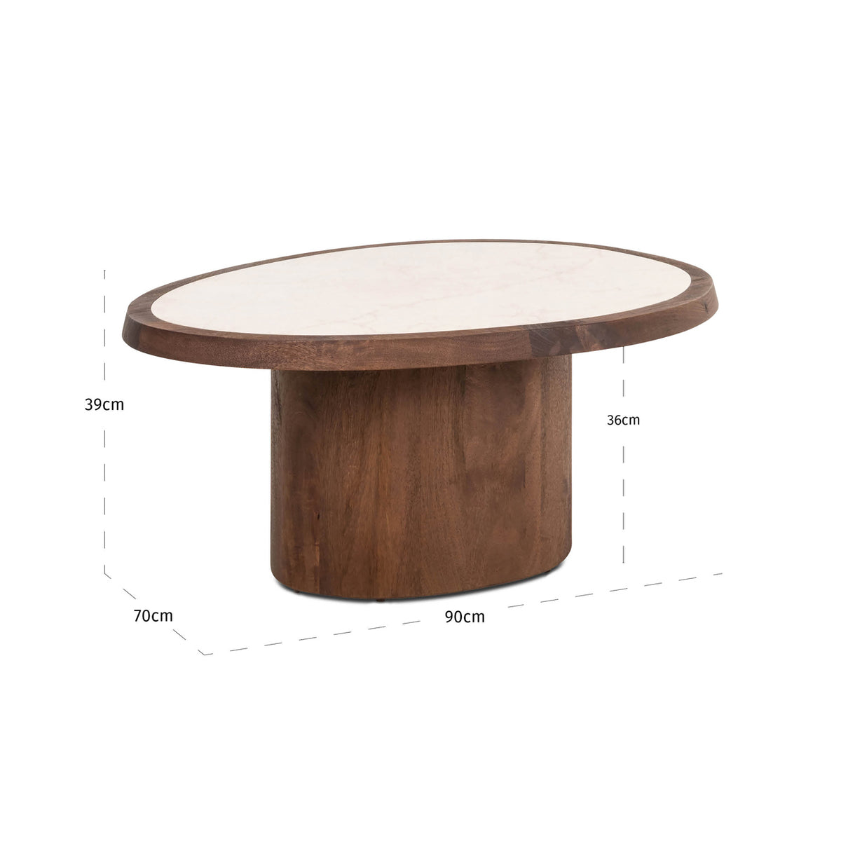 Coffee table Melrose spicebrown