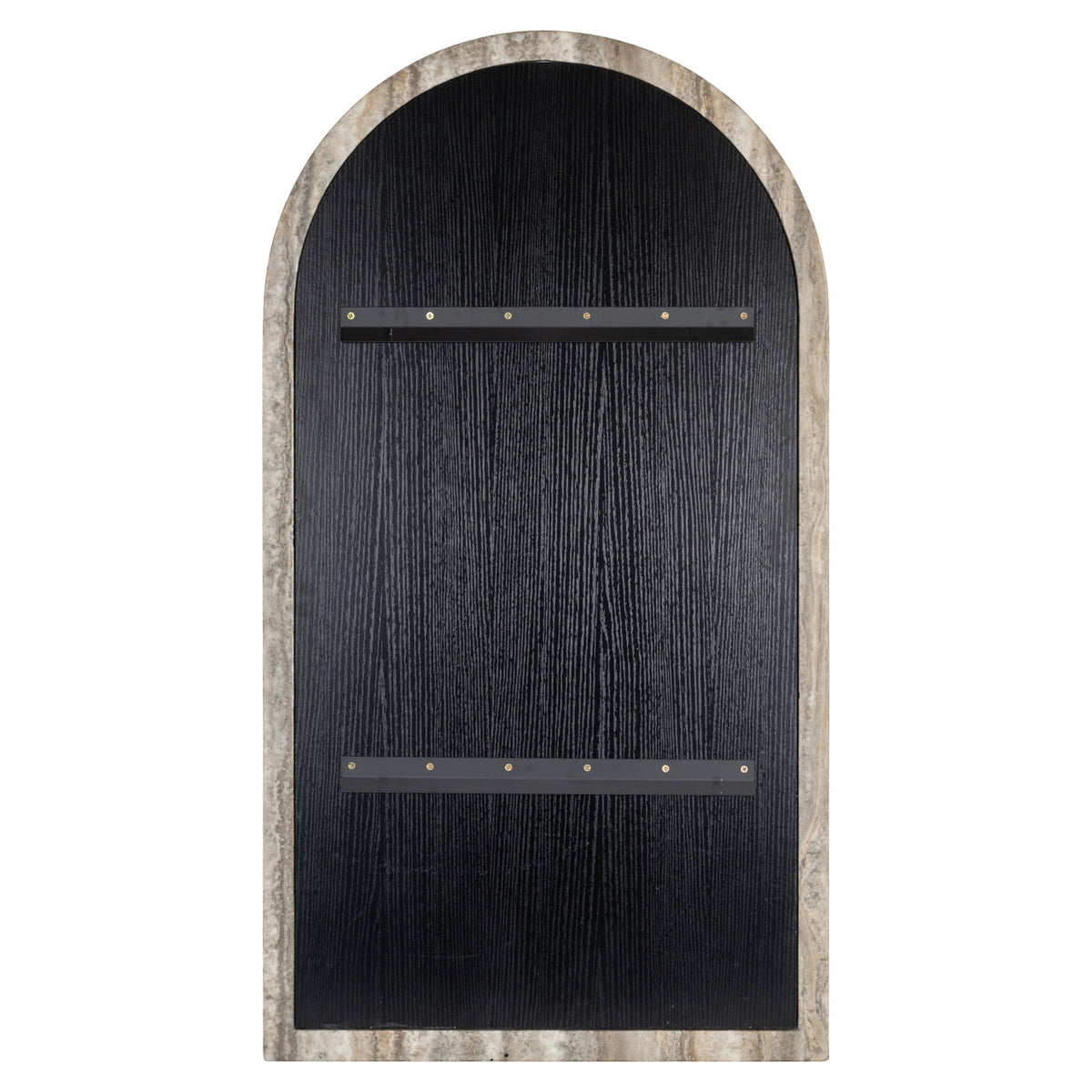 Mirror Calvo grey faux travertine