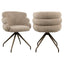 Dining chair Kayla mocca boldweave swivel