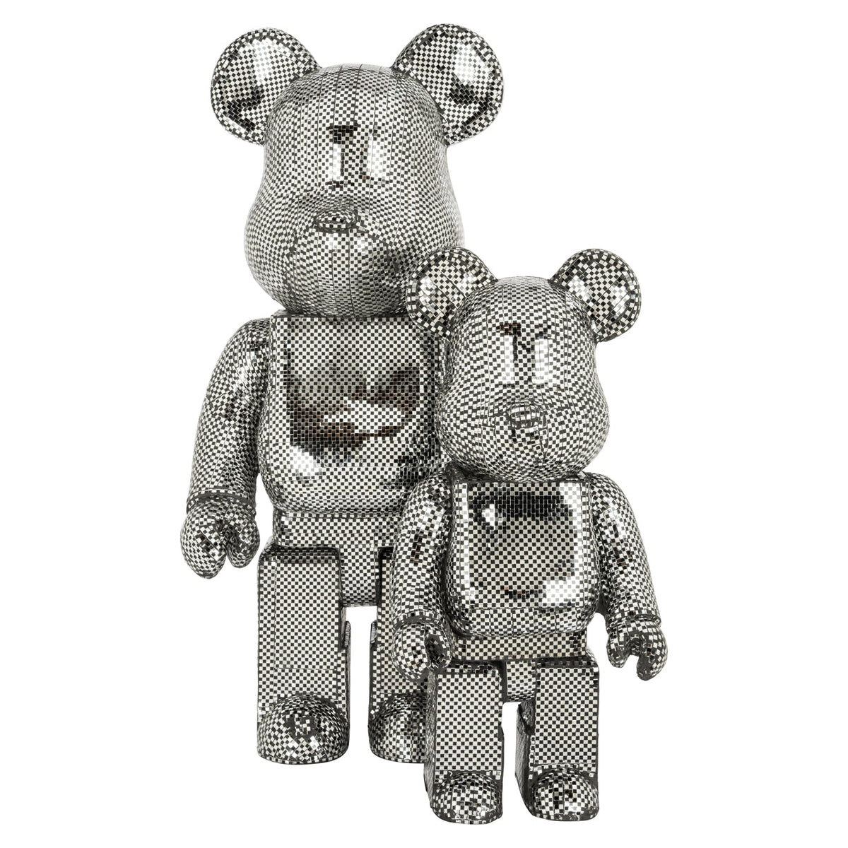 Decorative object Bear silver large
