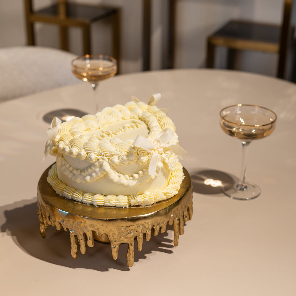 Cake plate Carmona gold