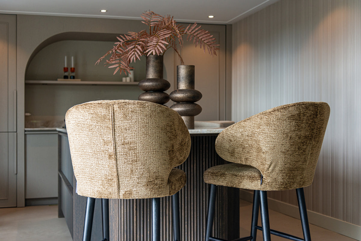Bar stool Indigo old gold triangle