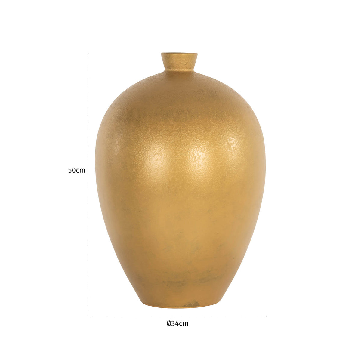 Vase Shirley gold