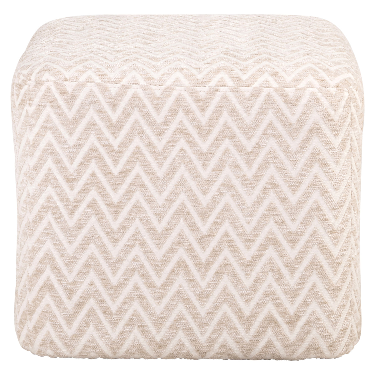 Pouffe & Footstool Ciela beige chevron 