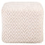 Pouffe & Footstool Ciela beige chevron 