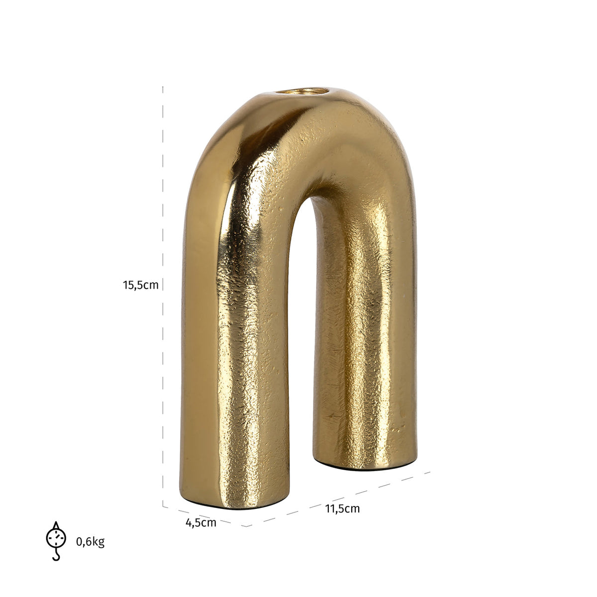 Candle holder Rowin gold small