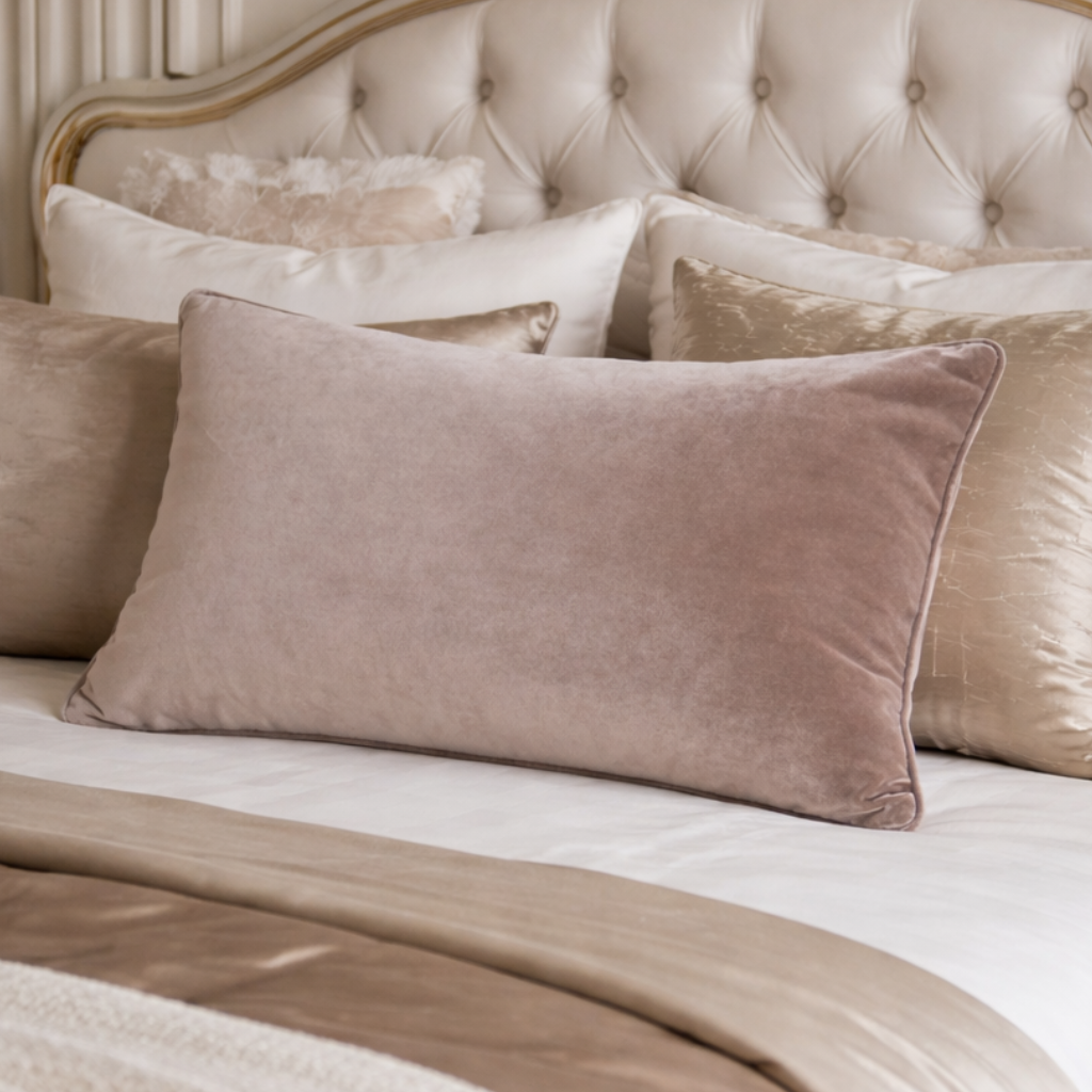 Malini Luxe Rectangle Mink Cushion