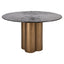 Dining table Glastonburry gold antique 135Ø