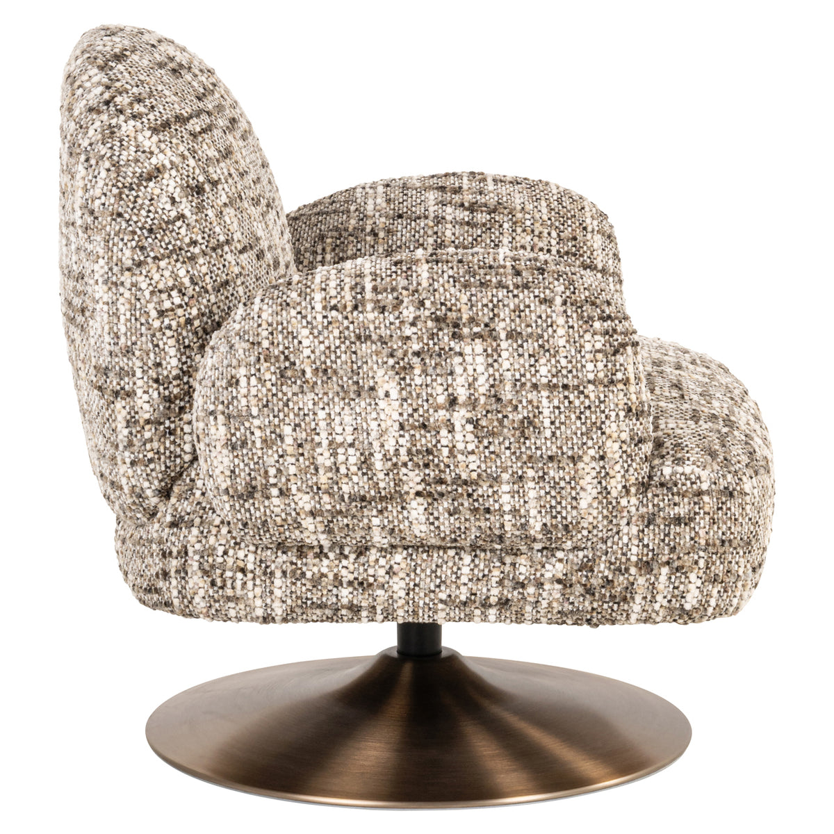 Lounge chair Kagney brown omara swivel