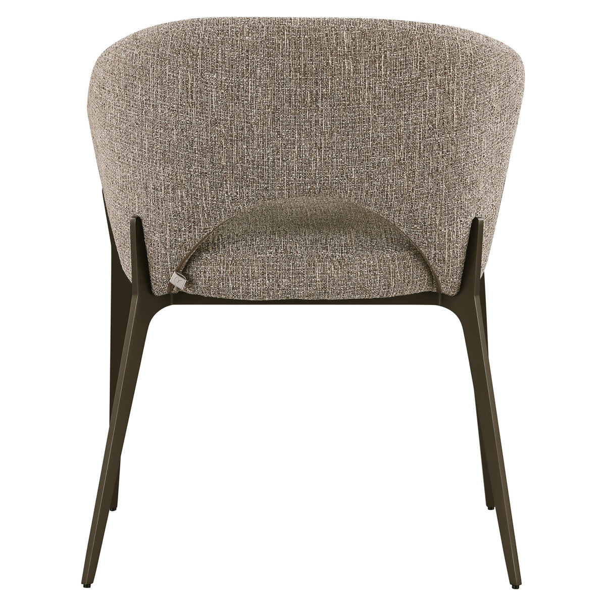 Dining chair Kenzi brown tweed 