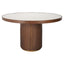 Dining table Willox brown 130Ø including glass