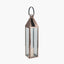 Shiny Copper Stainless Steel & Glass Large Lantern