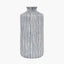 Bude Blue and White Stripe Stoneware Vase
