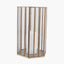 Shiny Brass Metal & Glass Hexagonal Lantern Large