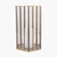 Shiny Brass Metal & Glass Hexagonal Lantern Large