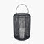 Matt Black Mesh Metal Round Lantern Large