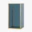 Smoked Glass and Brass Metal Medium Square Hurricane