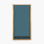 Smoked Glass and Brass Metal Medium Square Hurricane