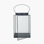 Matt Black Metal and Glass Large Square Lantern