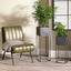 Graphite Metal Set of 2 Planters