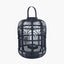 Black Bamboo and Glass Lantern Large