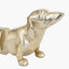 Gold Metal Sausage Dog Book Ends