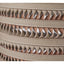 Silver Metal, Clear Glass and Grey Plaited Leather Hurricane Large