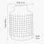 Malone Apricot Stoneware Square Design Vase