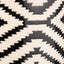 Chirala Black and White Ceramic Aztec Design Lidded Ginger Jar