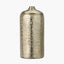 Gold Metal Hammered Vase Tall