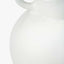 White Metal Vase with Handles
