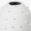 White Metal Vase with Bobbles