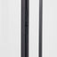 Black Stainless Steel and Glass Large Rectangular Lantern