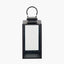 Black Stainless Steel and Glass Medium Rectangular Lantern