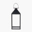 Black Stainless Steel and Glass Large Lantern