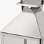 Silver Stainless Steel and Glass Large Lantern