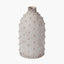 Kali Textured Dot Light Grey Stoneware Vase