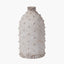 Kali Textured Dot Light Grey Stoneware Vase