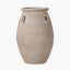 Grey Wash Fibrestone Decorative Vase with Handles Large