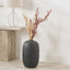 Black Fibrestone Decorative Vase Tall