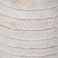 White Wash Fibrestone Decorative Ribbed Vase