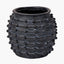 Black Bobble Fibrestone Decorative Planter Large