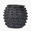 Black Bobble Fibrestone Decorative Planter Large