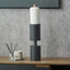 Matt Black Metal Pillar Candle Holder Large