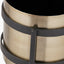 Brass and Matt Black Metal Floor Planter Large