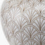 Barbier White Art Deco Fan Ceramic Vase