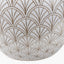 Barbier White Art Deco Fan Ceramic Vase
