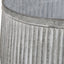 S/2 Galvanised Zinc Barrel Planters