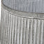 S/2 Galvanised Zinc Barrel Planters
